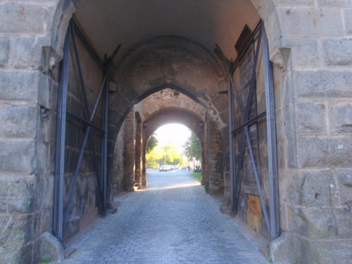 Gate for pedestrians.